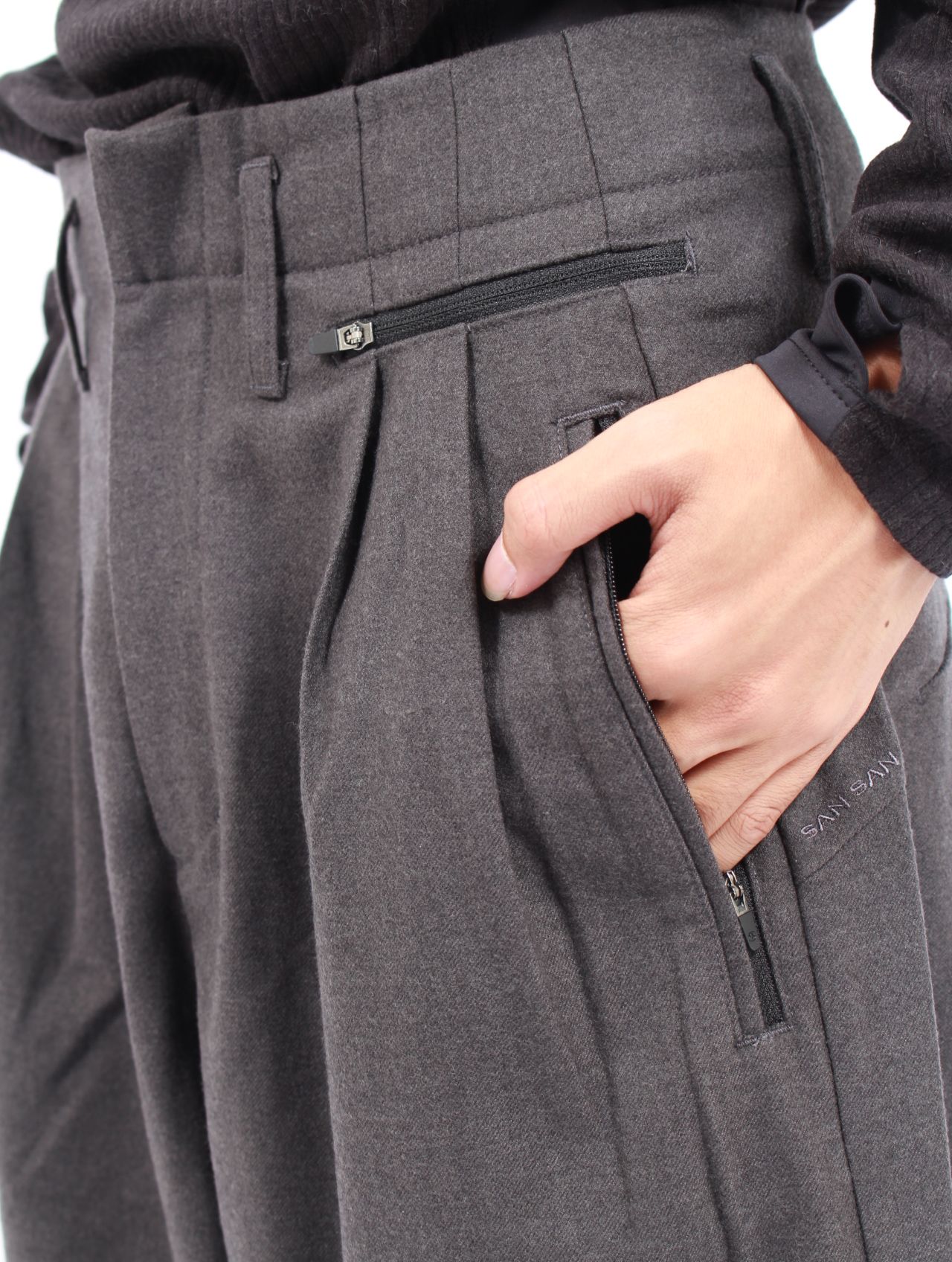 【25AW】ワイド パンツ / WIDE PANTS / チャコール