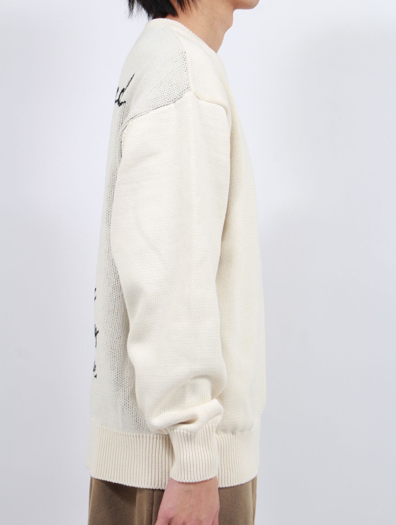 【25SS】ラブ イズ リアル コットン ニット セーター  / LOVE IS REAL KNIT / ホワイト