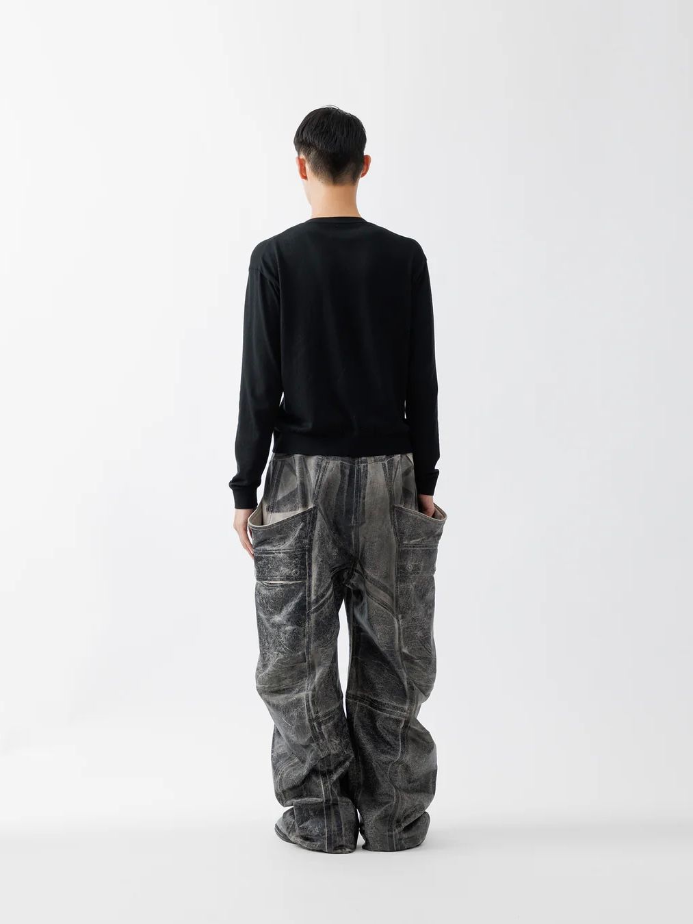 【26SS】クラッキング コーテッド バナナ カッティング パンツ / CRACKING COATED BANANA CUTTING PANTS .15 / サンドベージュベース