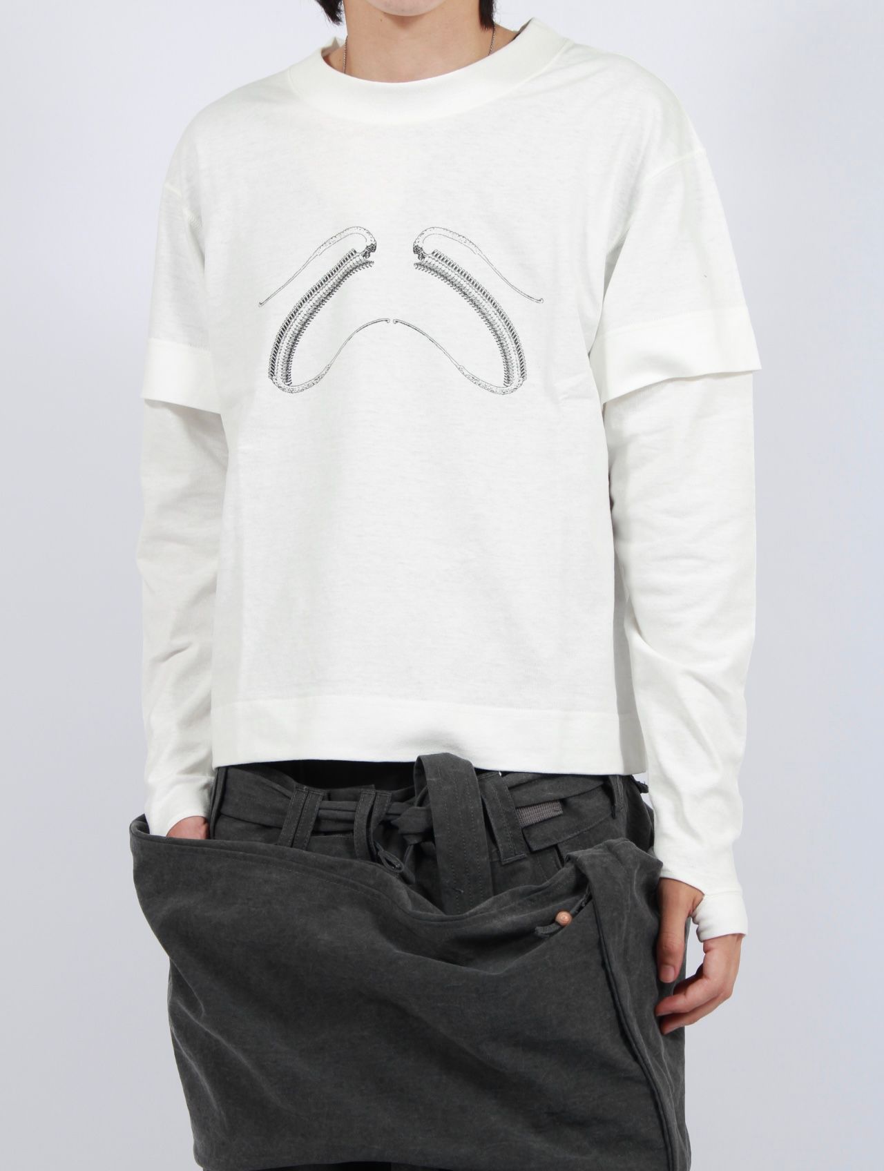 JIAN YE CIRCLE NOSLEE CHARCOAL タンクトップ JIAN YE CIRCLE NOSLEE CHARCOAL タンクトップ JIAN YE CIRCLE