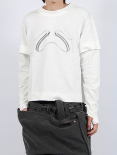 【25AW】25 ロングスリーブ Tシャツ / 25 LS TEE (×Jinjinneedle) / ホワイト