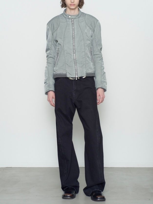 【26AW】3D ツイステッド ジーンズ デニム パンツ / 3D TWISTED JEANS / FADED BLACK(ブラック)