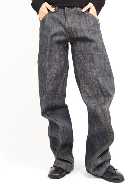 【26AW】新モデル 3D ツイステッド ジーンズ  / 3D TWISTED JEANS  / RAW INDIGO (ロー インディゴ)