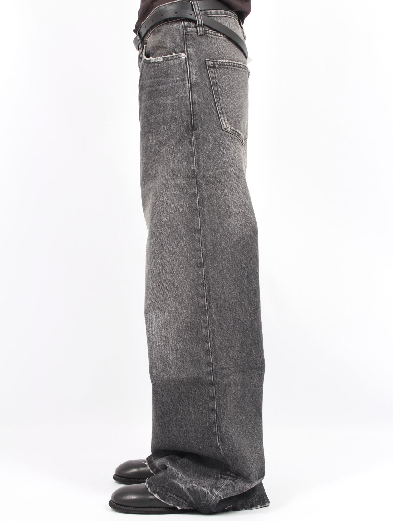 【25AW】スキッド ジーンズ ワイド デニム パンツ / SKID JEANS / HEAVY BLACK VINTAGE(ブラック)