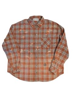 【26SS】コットン フランネル チェック ブリーチ シャツ / COTTON FLANNEL CHECK BLEACH SHIRT / レッド