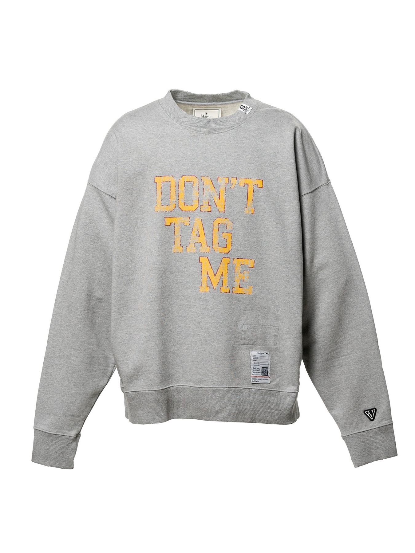 【26SS】ドント タグ ミー プリント スウェットシャツ 長袖カットソー / DON'T TAG ME PRINTED PULLOVER / グレー