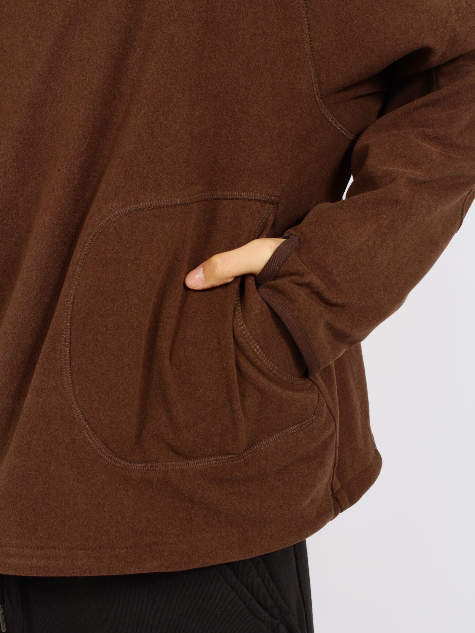 【26AW】レイヤード フーディー / LAYERED HOODIE / ブラウン