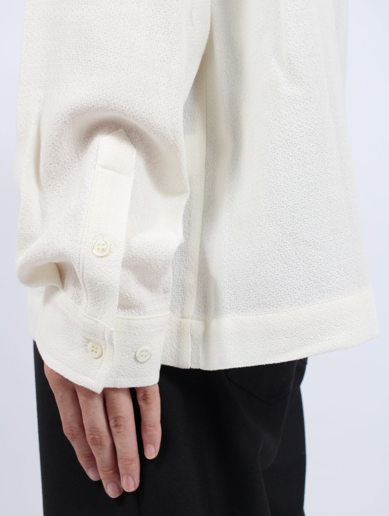 【25AW】定番 センス シャツ 長袖 / SENSE SHIRT / オフホワイト