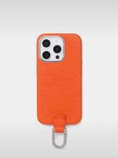 カラビナ付アイフォンケース / CARABINER CASE / キャロットオレンジ