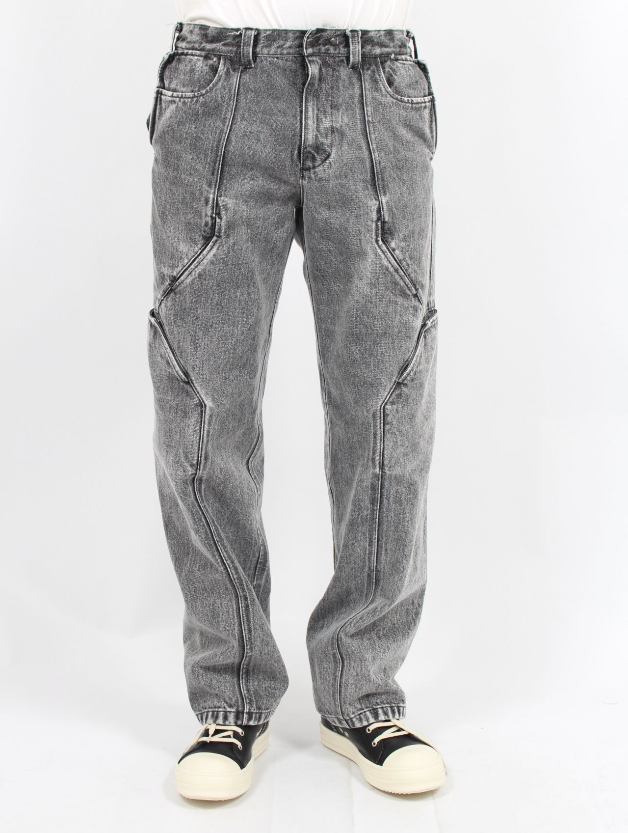 【25SS】10ポケット パネル ウォッシュ デニム / 10 POCKET PANEL DENIM TRS WASH / ブラック