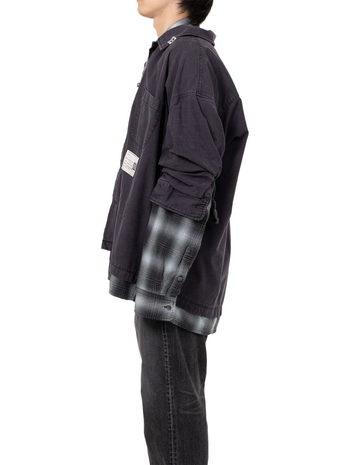 【25AW】レイヤード ロングスリーブ シャツ / LAYERED L/S SHIRTS / ブラック