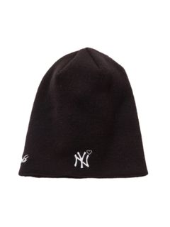 【26AW】ニューヨーク ヤンキース ベーシック ビーニー / NEW YORK YANKEES BASIC BEANIE / ブラック×ホワイト