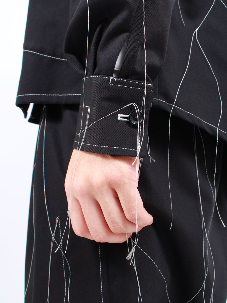 sulvam - 【24SS】ステッチデザイン ジップアップ ジャケット / STITCH 