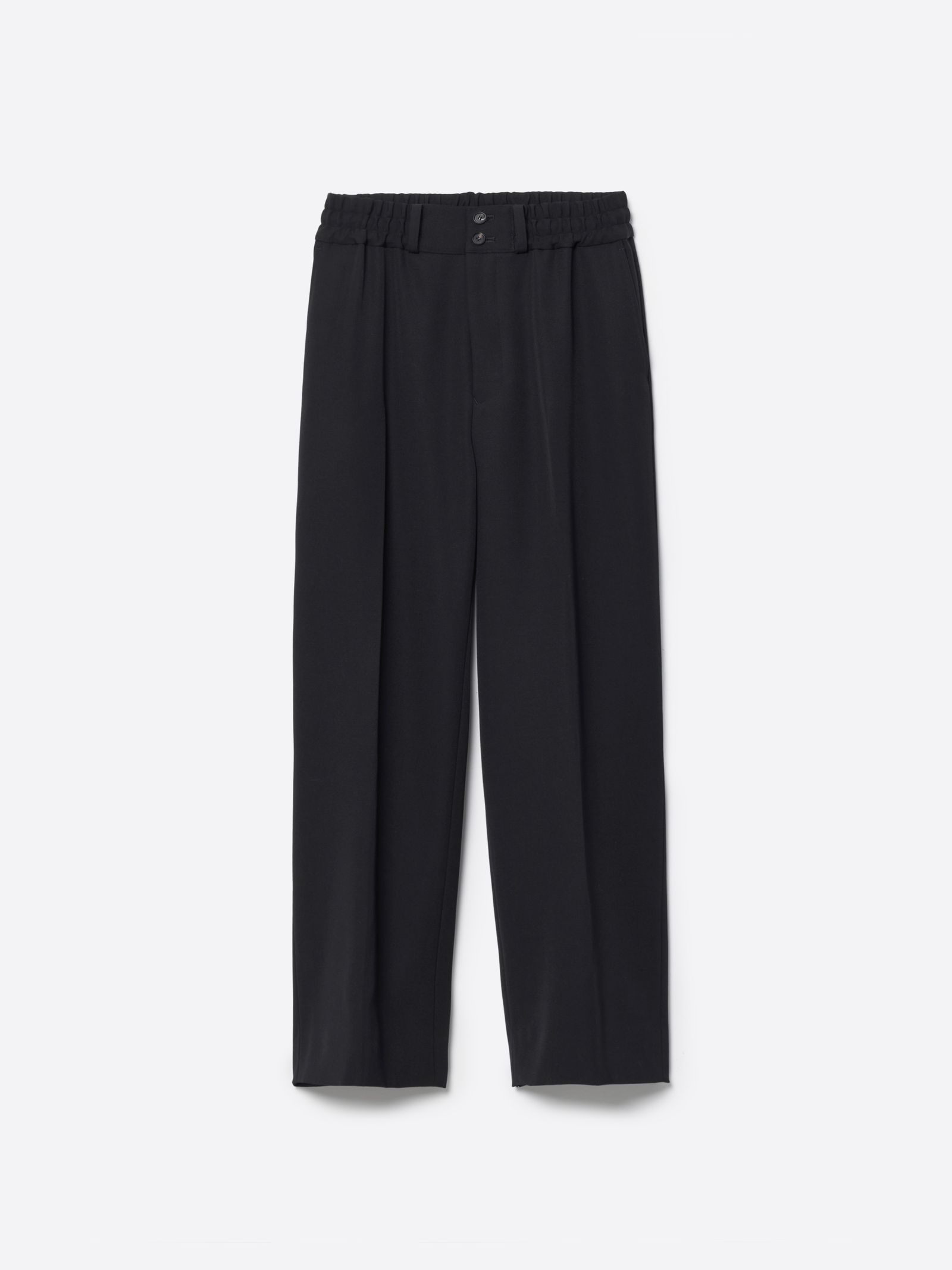 【26AW】ヘビー ウール ストレート イージー パンツ / HEAVY WOOL STRAIGHT EASY PANTS .16 / ブラック