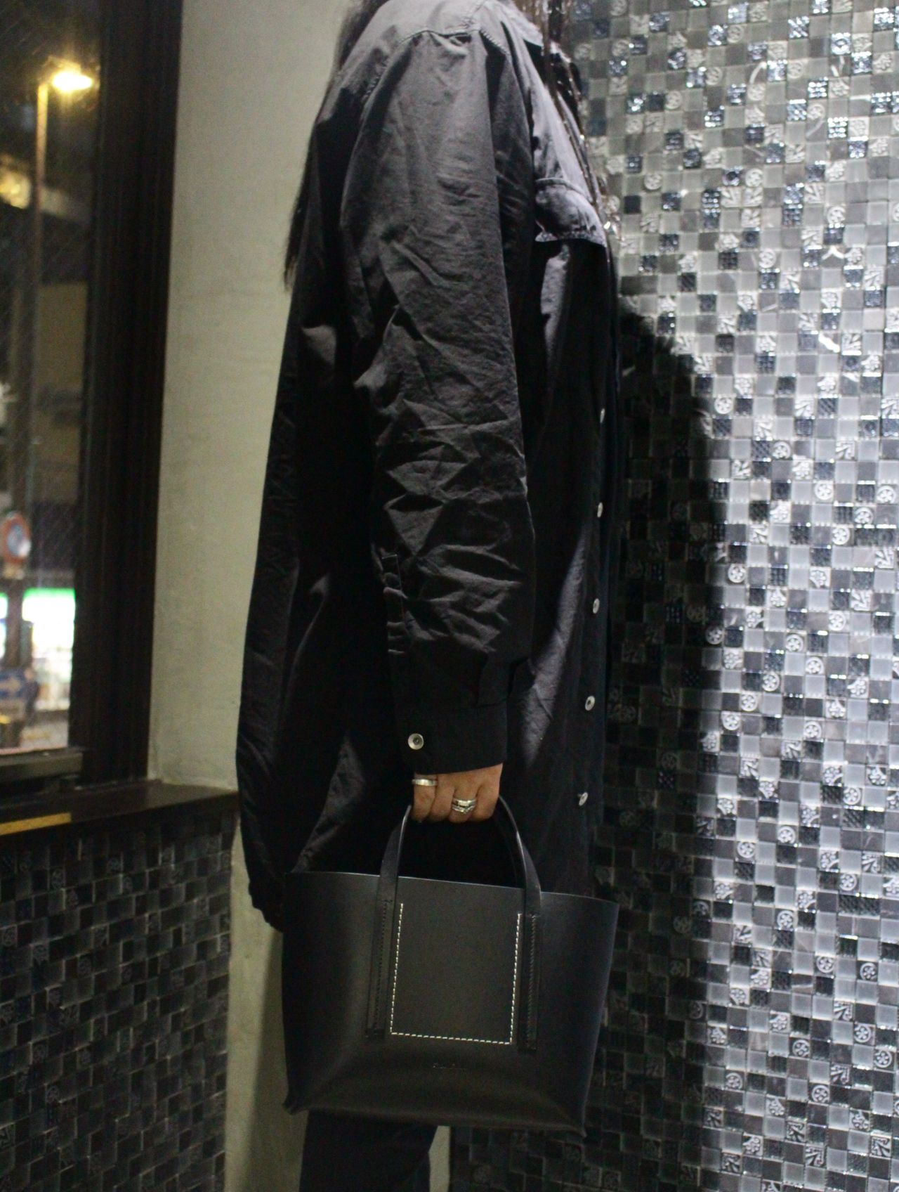 RICK OWENS - 【25SS】ミニ ショッパー レザー トートバッグ 鞄