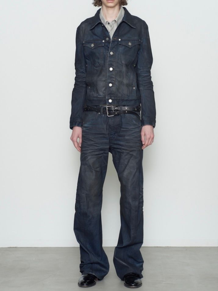 【26AW】デニム トラッカー ジャケット コーティング デニムジャケット / DENIM TRUCKER JACKET / LUSTER COATED INDIGO(インディゴ)