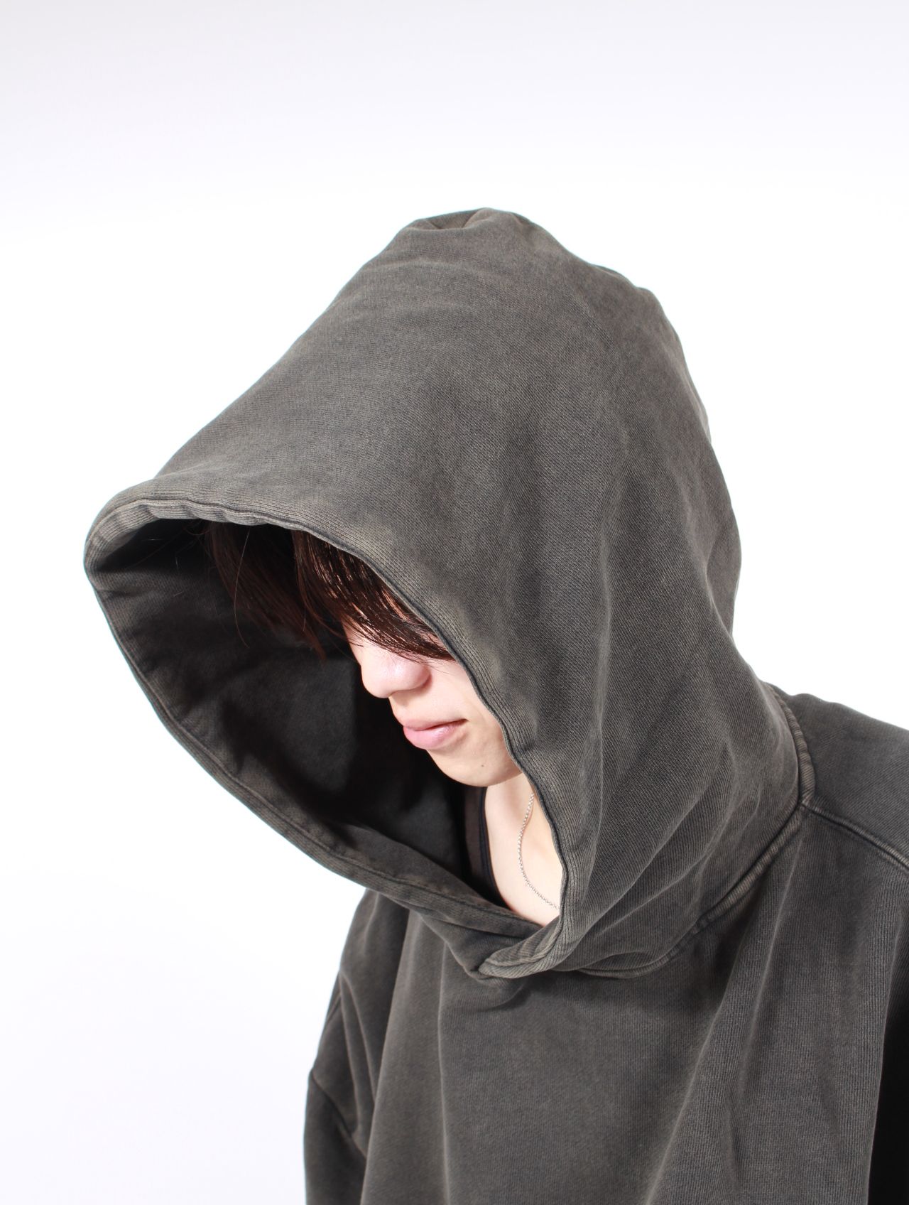 ヘビー プルオーバー フーディー パーカー / HEAVY HOOD / WASHED BLACK（ウォッシュブラック）