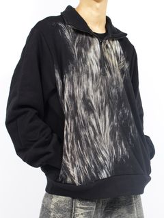 【25AW】フロッキー スウェット ハーフジップ シャツ / FLOCKY SWEATSHIRT / ブラック