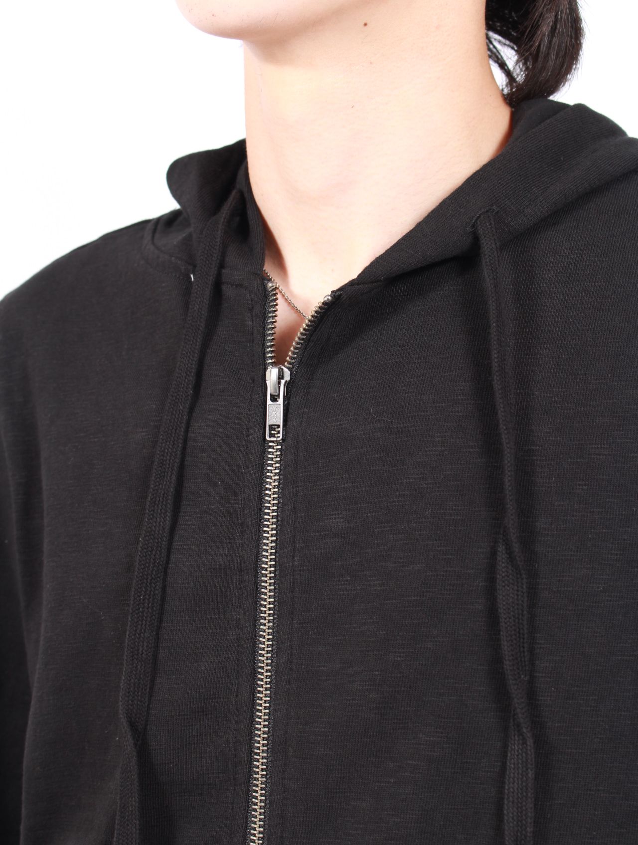 ライトウェイト クロップド ジップアップ フーディー パーカー / LIGHTWEIGHT CROPPED  ZIP UP / BLACK (ブラック)
