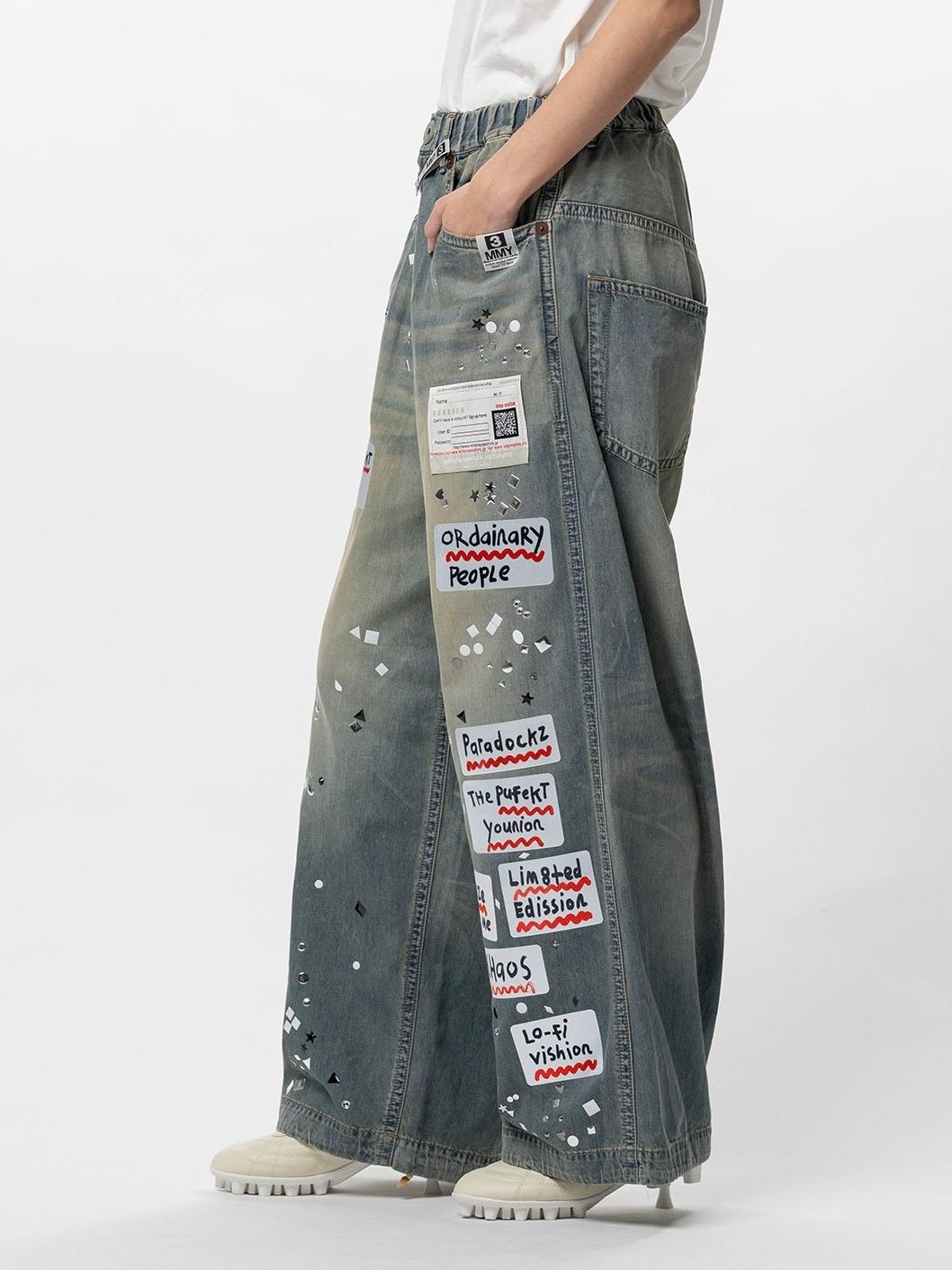 【26SS】デニム ステッカー パンツ / DENIM STICKER PANTS / インディゴ