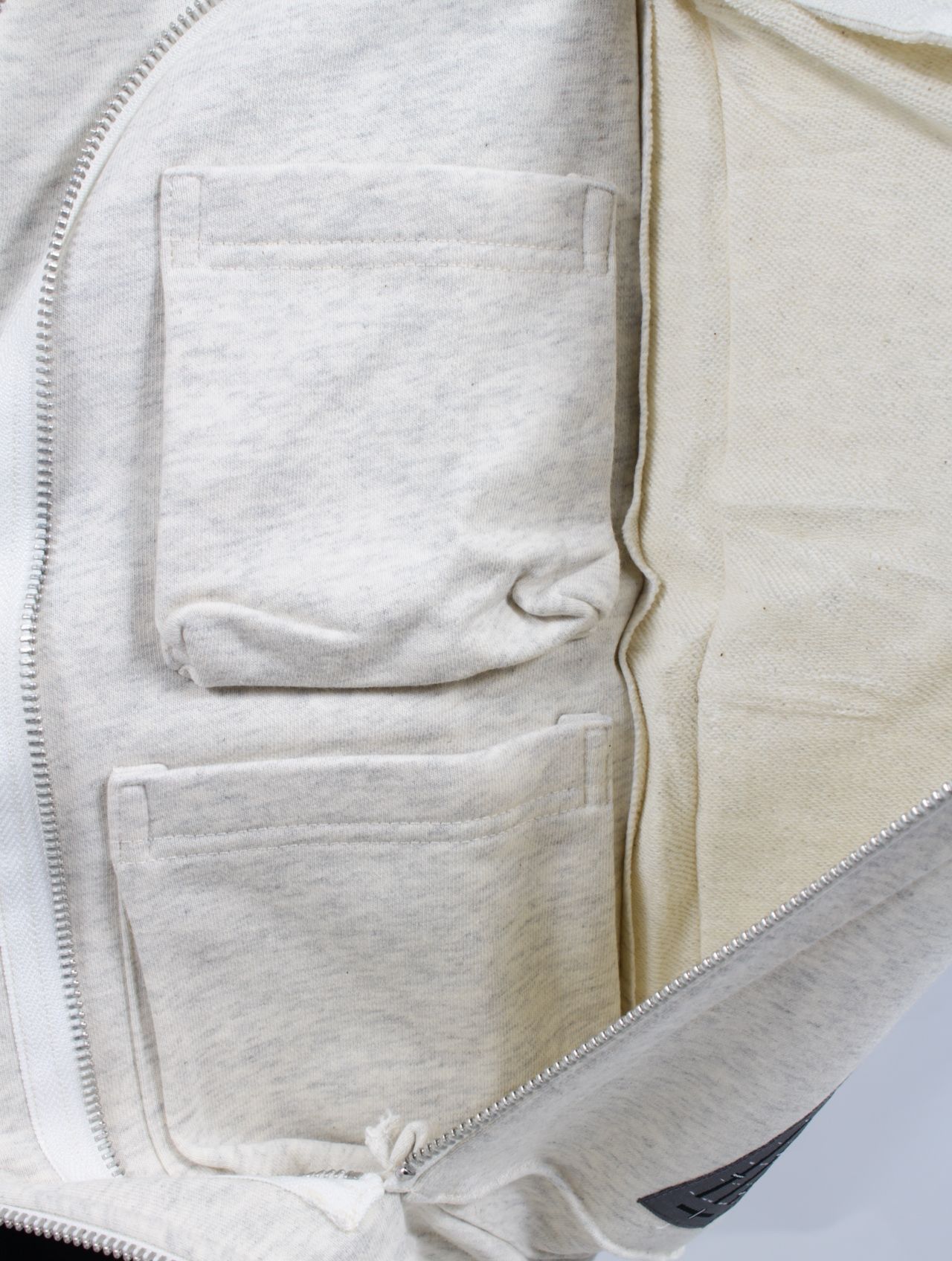 【25SS】ヒドゥン ジップアップ フーディー ジップパーカー / HIDDEN ZIP UP HOODIE / エクリュー