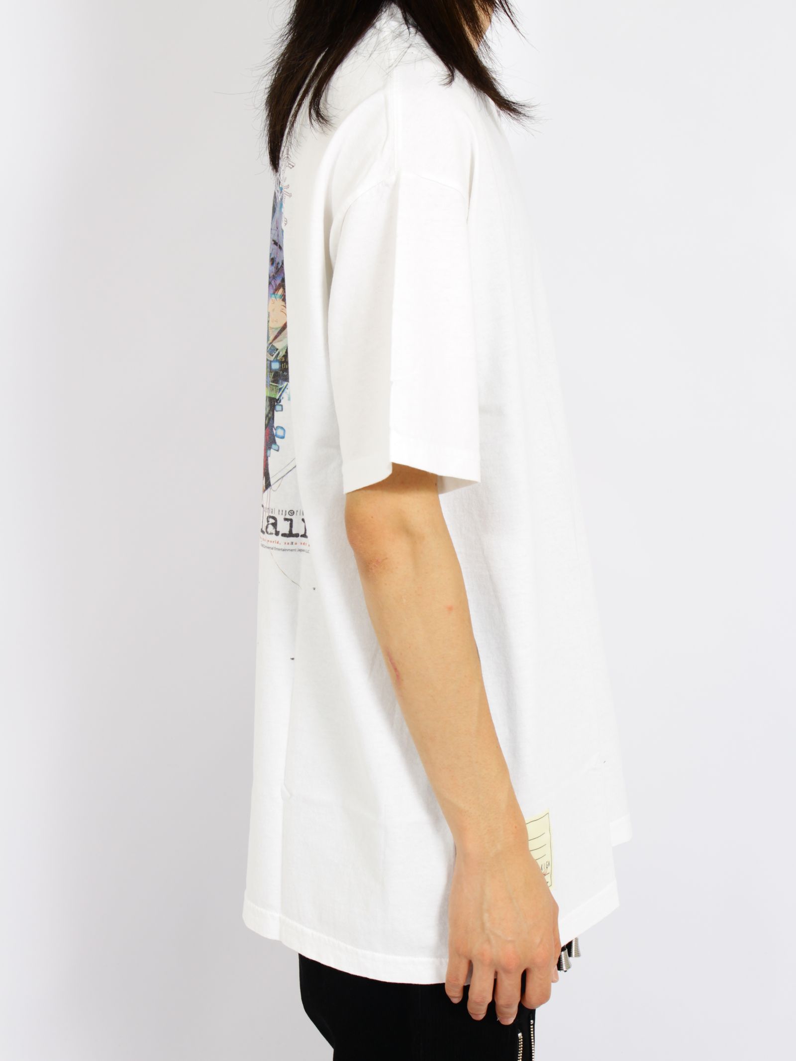 【26AW】バックプリント セブ VS レイン ショート スリーブ Tシャツ バージョン キュータ 半袖 カットソー / SEV VS LAIN S/SL TEE VER,Q-TA / ホワイト