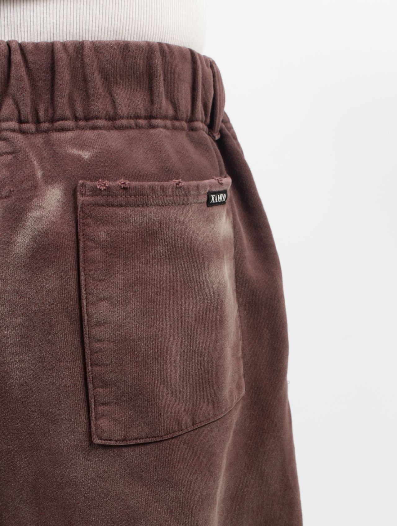 【25SS】"ファイア" ディストレスト スウェットパンツ / “FIRE” DISTRESSED SWEAT PANTS / ブラウン