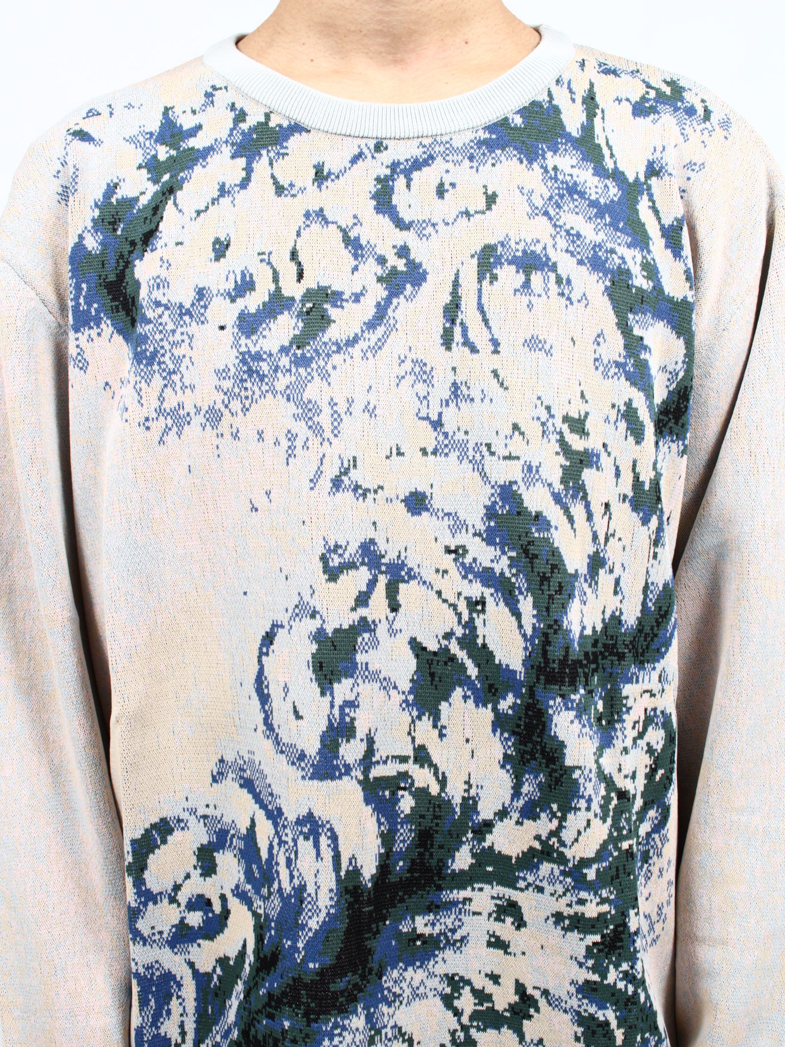 【25SS】ユーロピアン モチーフ ニット / EUROPEAN MOTIF KNIT / ホワイト