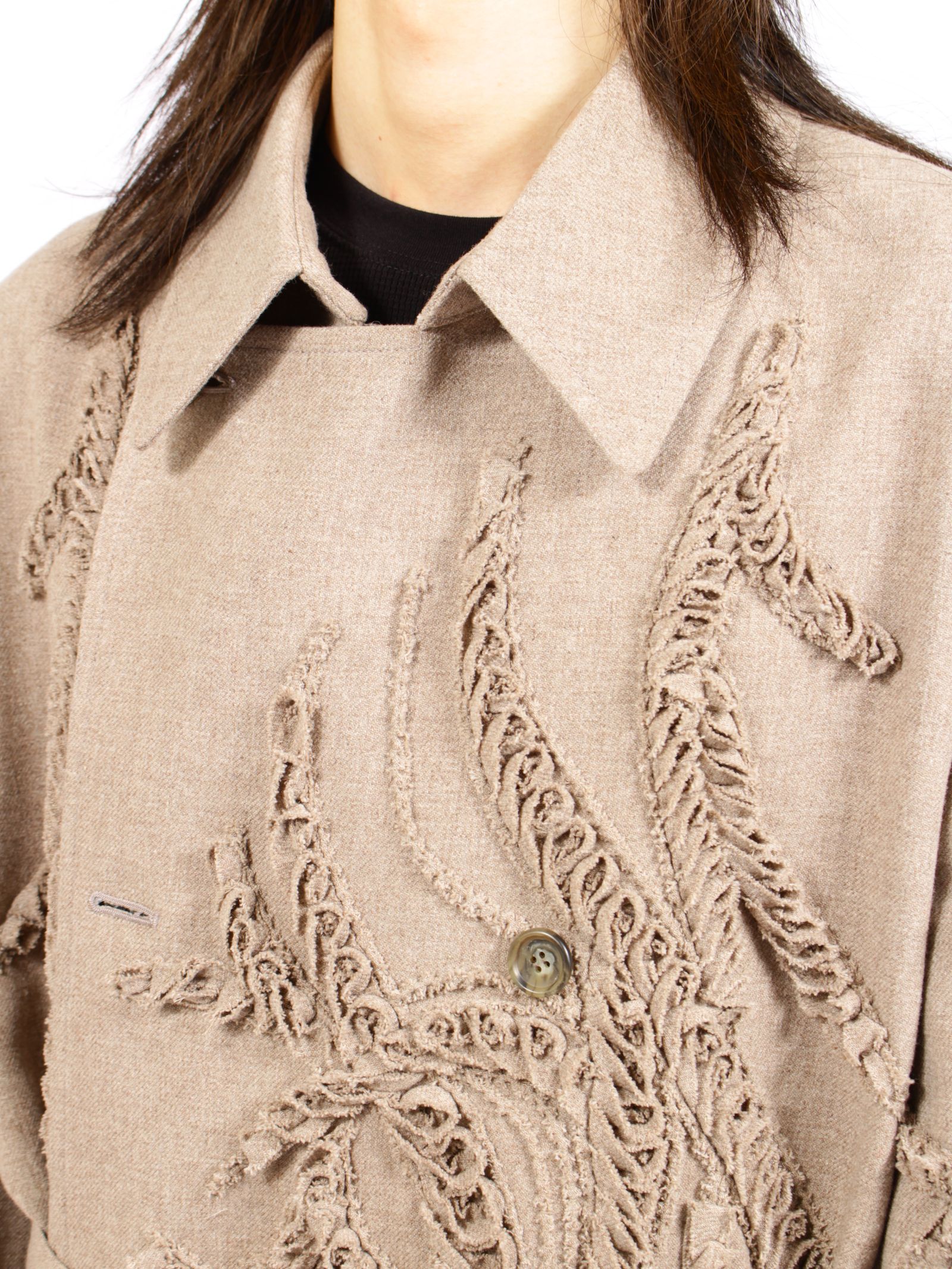 【26AW】ロング ウール コート / LONG WOOL COAT / ベージュ