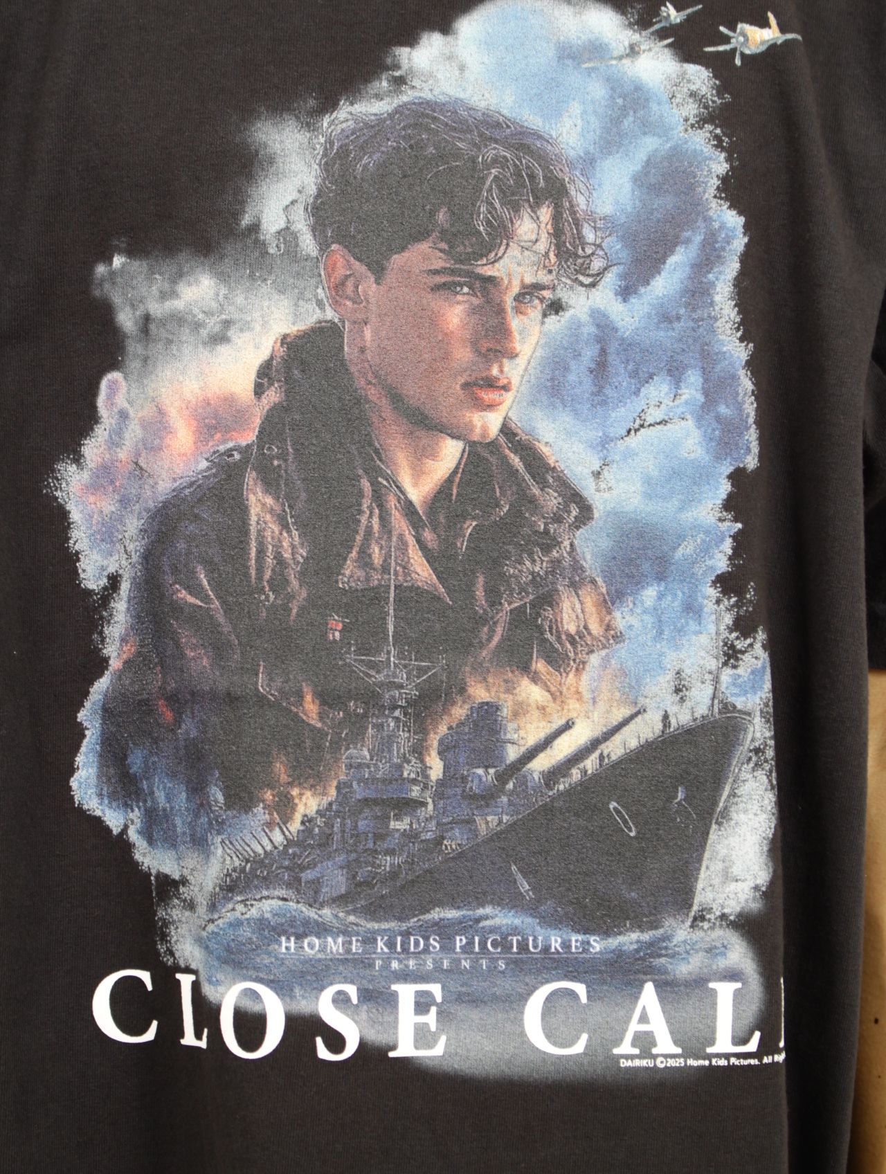 トップス DAIRIKU 23AW MOVIE Tee DAIRIKU ロンT ブラック 刺繍ロゴ movie tee 23AW DAIRIKU ロンT