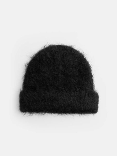【25AW】 ファジー ビーニー ニット キャップ 帽子 / FUZZY BEANIE / ブラック
