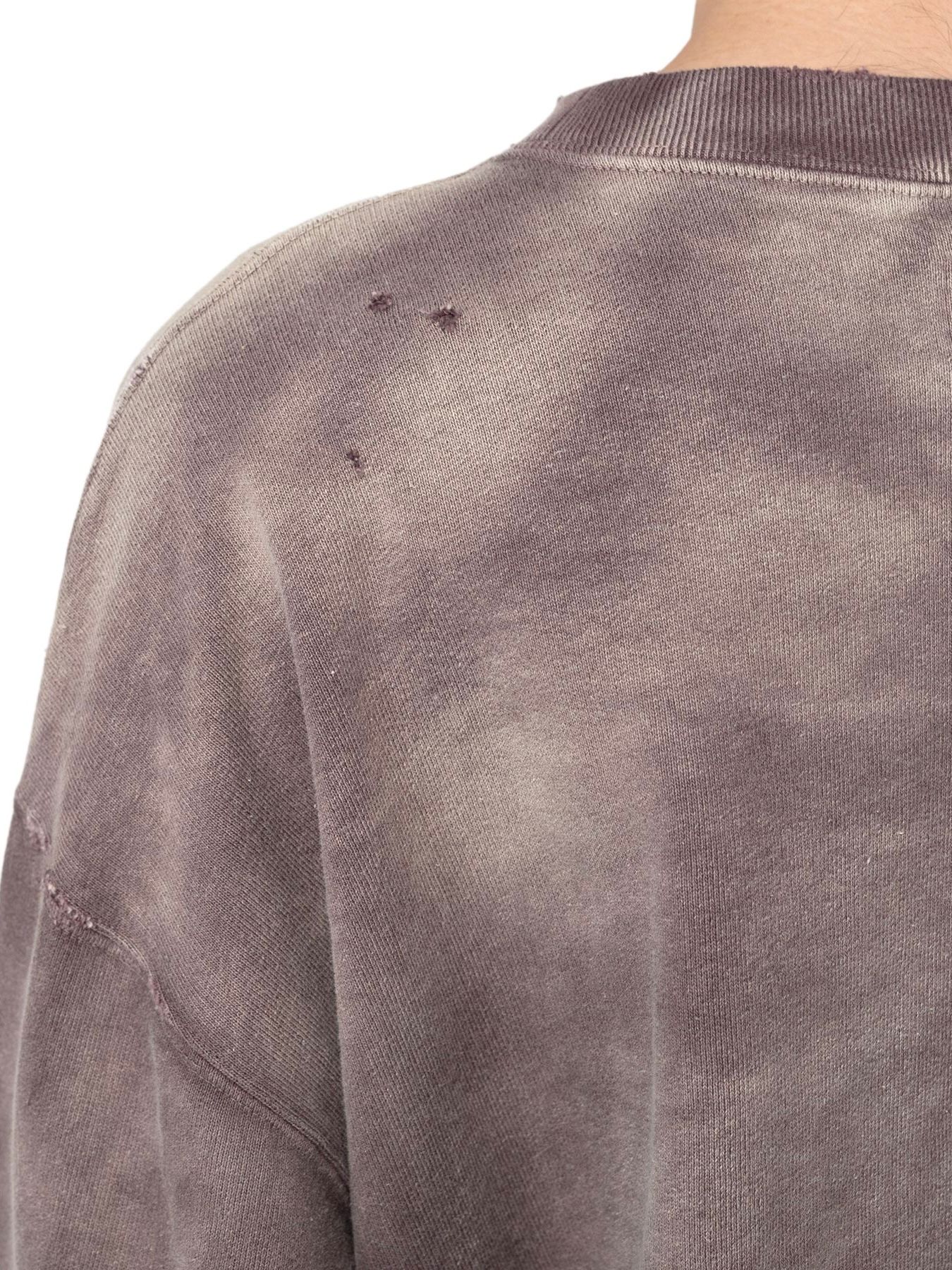 【24AW】ロデオ ブリーチド プルオーバー スウェット / "RODEO"BREACHED PULLOVER / ブラウン