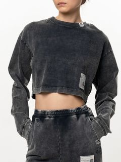 【26AW】ブリーチド ロングスリーブ ミニ Tシャツ / BLEACHED LS MINI TEE / ブラック