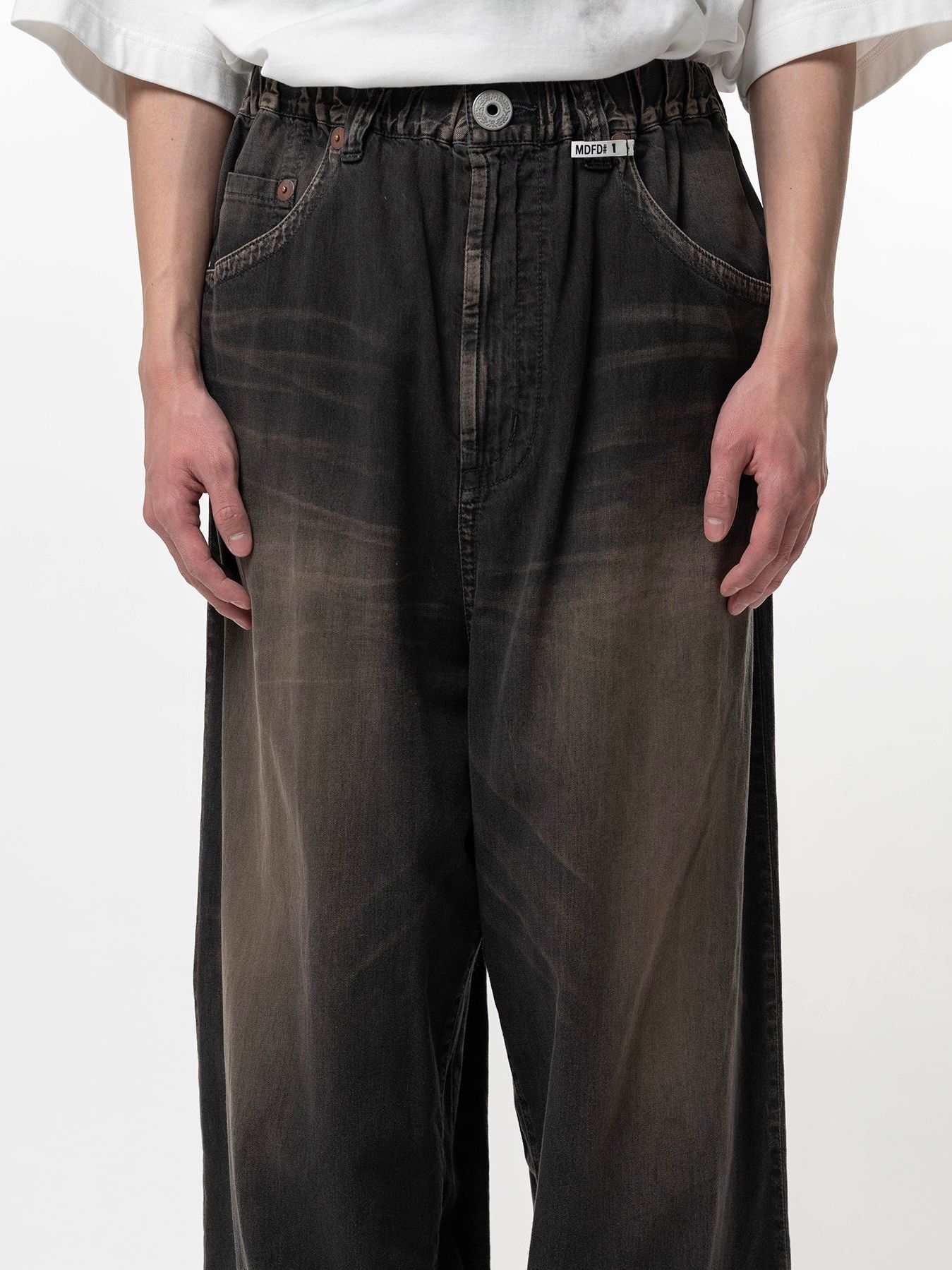 【26SS】ライトオンス ワイド デニム パンツ / LIGHT OZ WIDE DENIM / ブラック