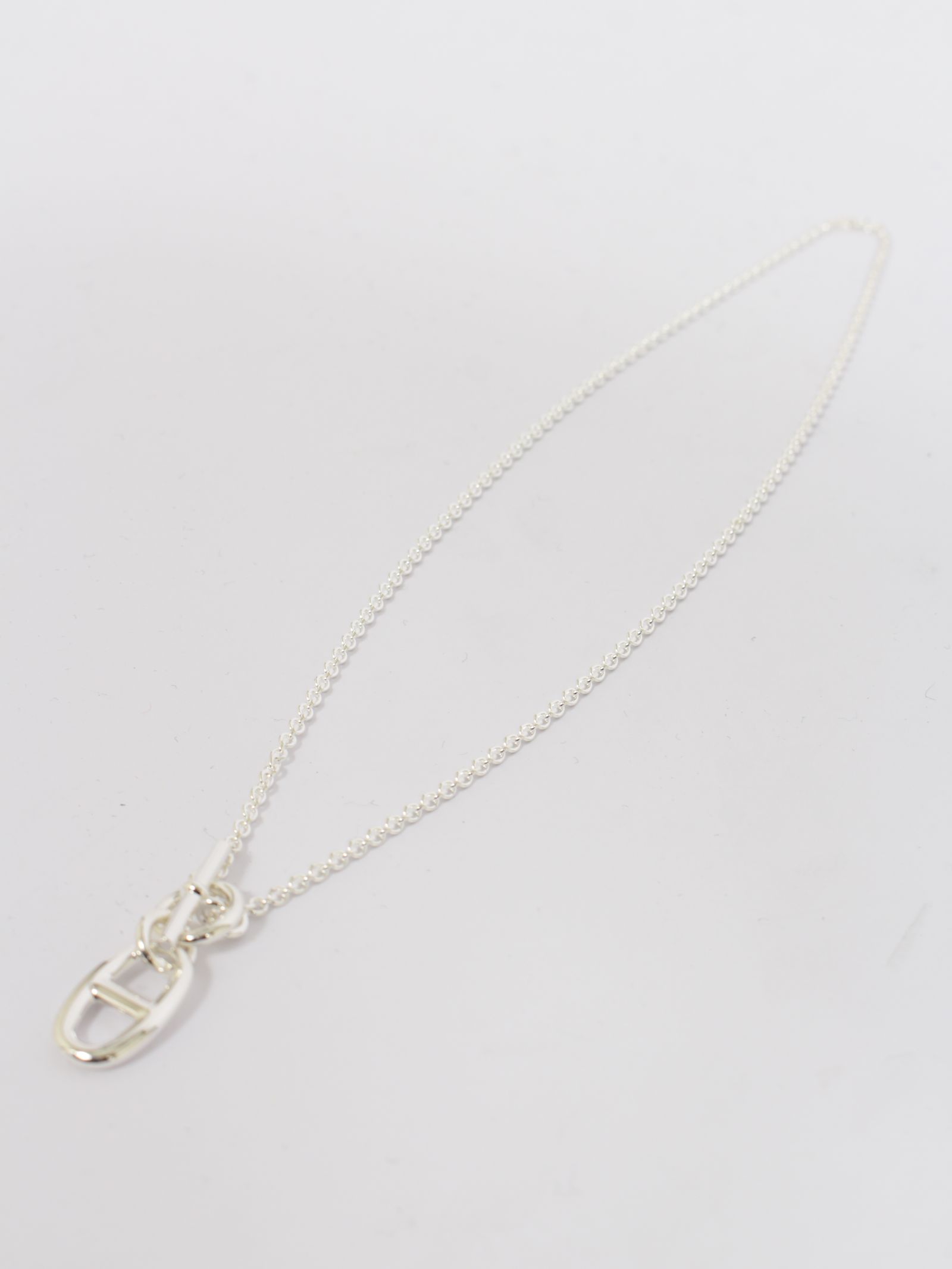 【HERMES】シェーヌダンクル アミュレット ネックレス シルバー925 / CHAINE DANCRE AMULET / シルバー