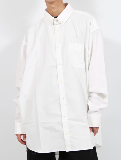 【25AW】オーバーサイズ オックスフォード シャツ / OVERSIZED OXFORD SHIRT / ホワイト