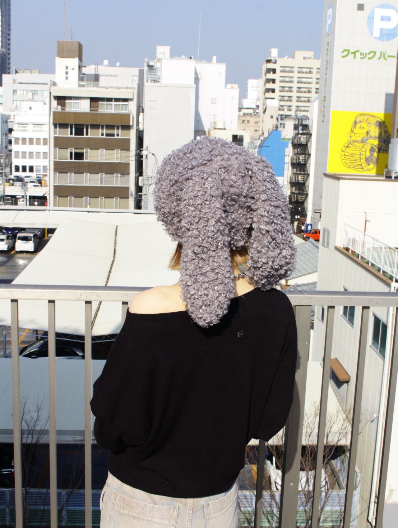 【26SS】ラビット ヘッドウェアー / RABBIT HEADWEAR / グレー 内田理央さん着用