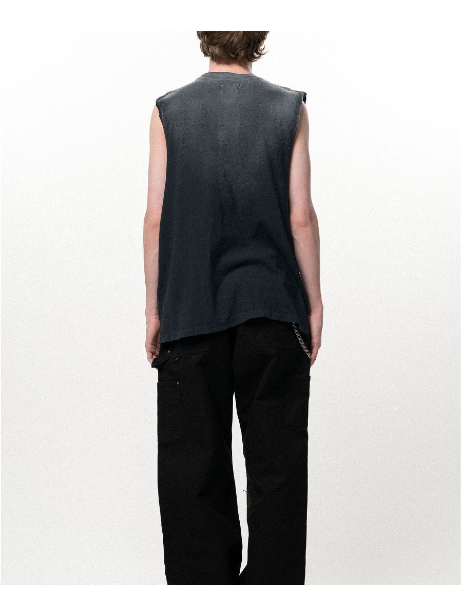 【26SS】"エアロ-カミヤ" ノースリーブ Tシャツ / "AERO-KMY" N/S TEE / ブラック