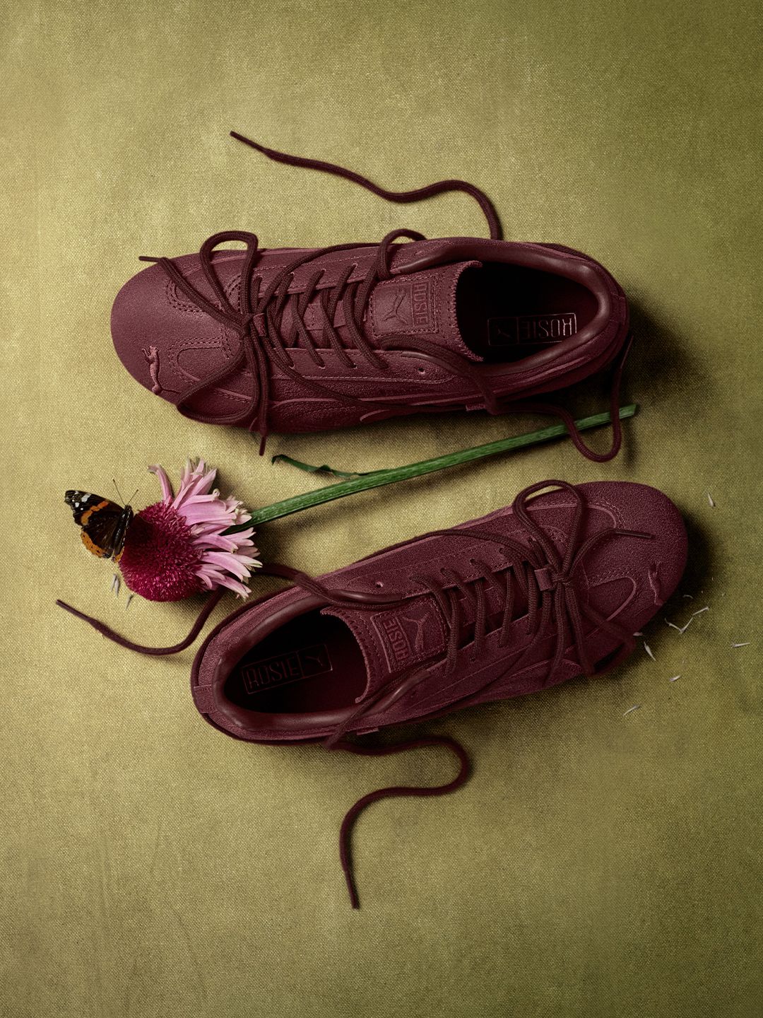 【BLACKPINK ブラックピンク ロゼコラボ】 スピードキャット スニーカー / SPEEDCAT VTG BURGUNDY X ROSE / 01 BURGUNDY-AUBE ( レッド )