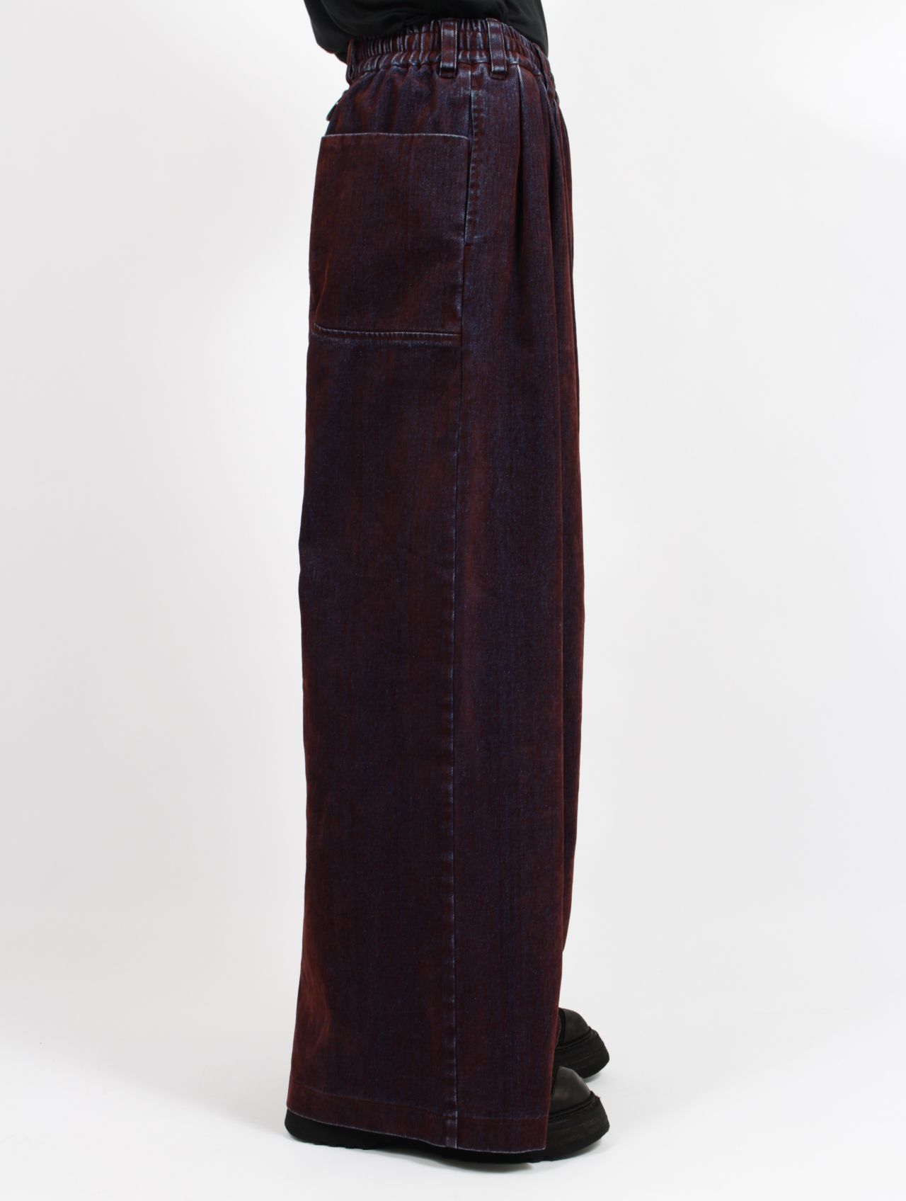 【26SS】 カバード デニム トラウザーズ / COVERD DENIM TROUSERS / ブラウン