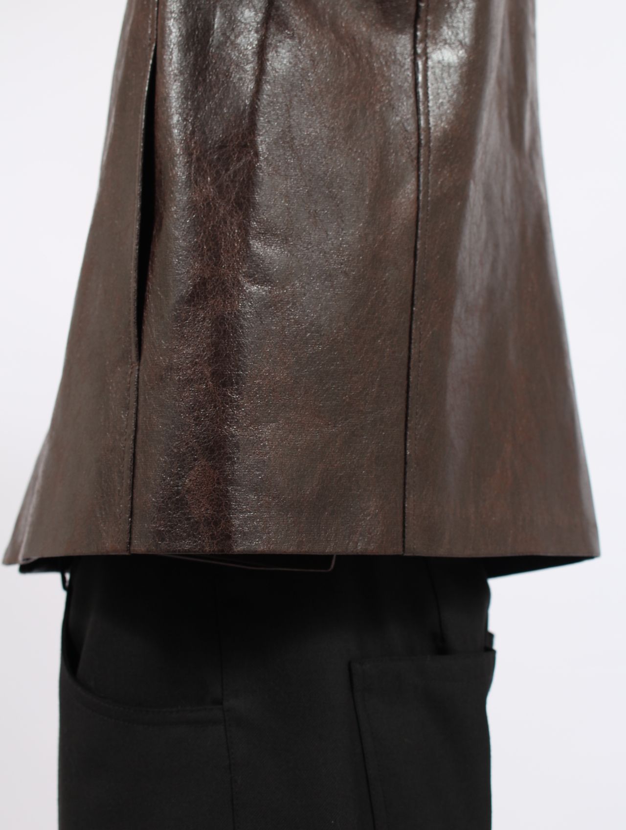 【25AW】 ヴィーガン レザー キーン ジャケット / KEANE JACKET / ダークテック（ブラウン）