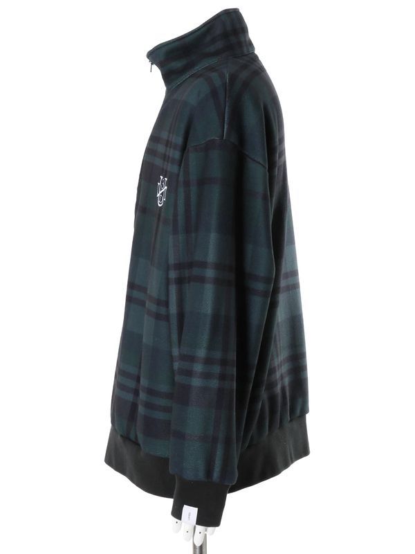 【26AW】 スタンドカラー フリース シャツ / STAND COLLAR FLEECE SHIRT / グリーン