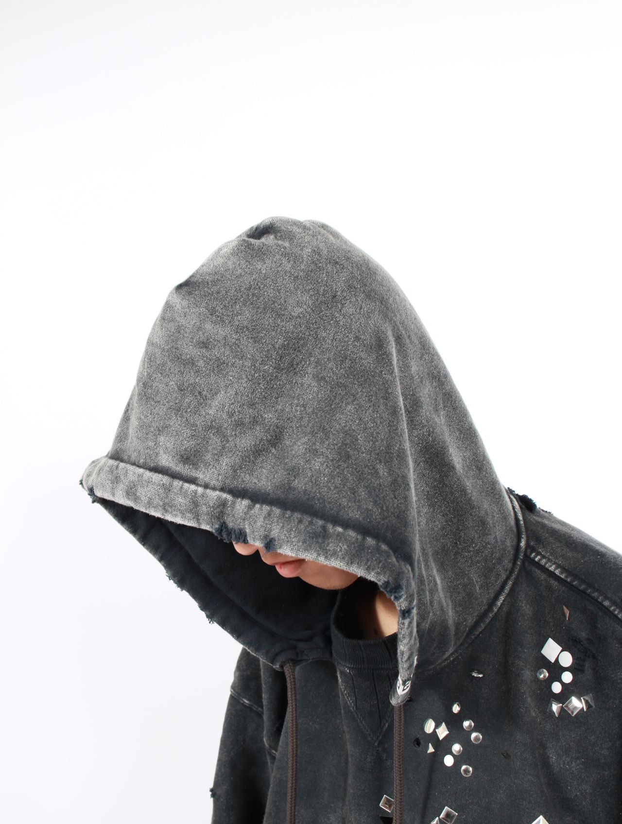 【25AW】エンブリッシュ ブリーチ フーディー / EMBELLISH BLEACH HD / ブラック