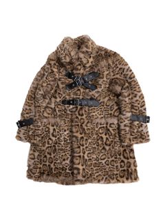 【26AW】ベルテッド ケミカル ファー コート 豹柄 フェイクファー / BELTED CHEMICAL FUR COAT / マルチ