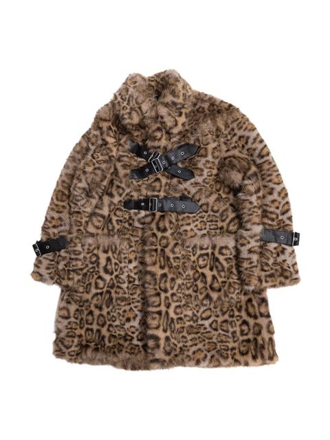 【26AW】ベルテッド ケミカル ファー コート 豹柄 フェイクファー / BELTED CHEMICAL FUR COAT / マルチ