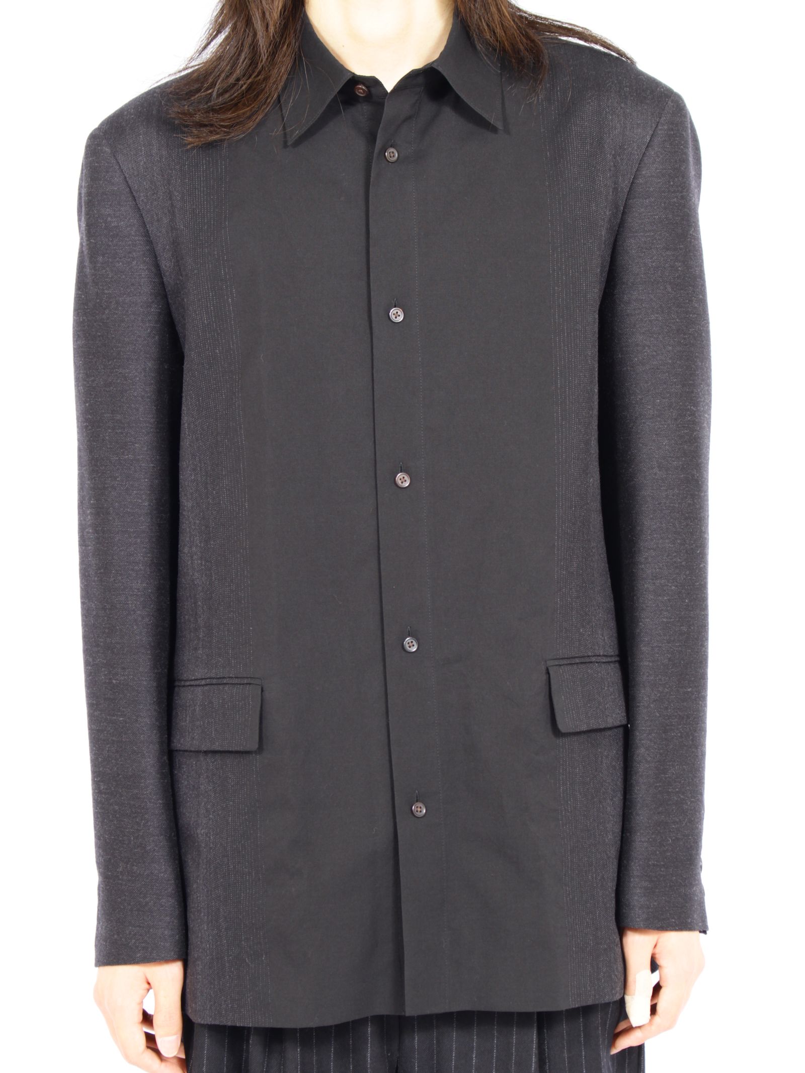 【26AW】トランジショナル シャツ ジャケット / TRANSITIONAL SHIRT JACKET / ブラック
