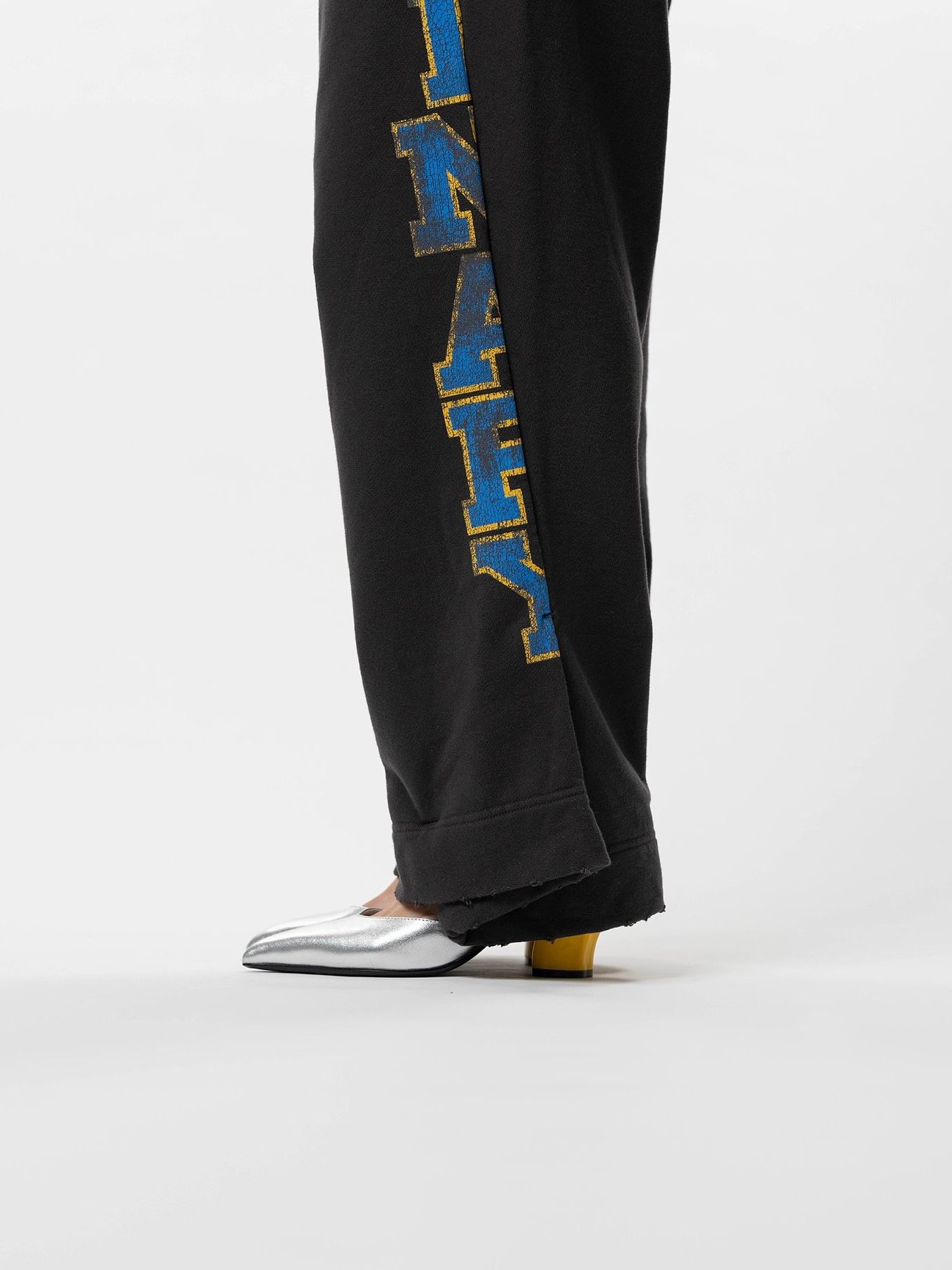 【26SS】カレッジ プリント スウェット パンツ / College Print Sweat Pants / ブラック