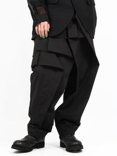 【25SS】フリル パンツ / RUFFLE PANTS / ブラック