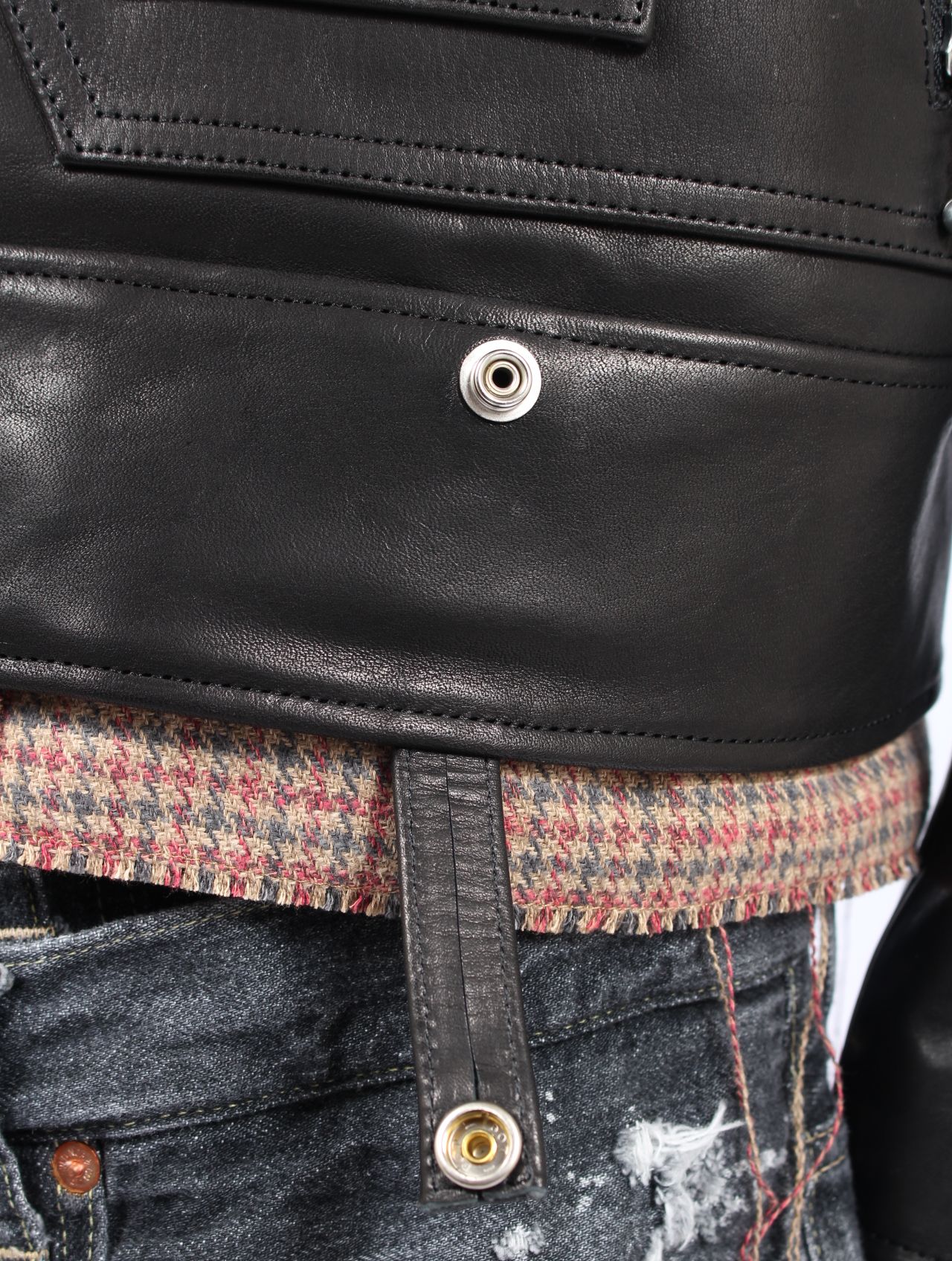 【25AW】カウレザー Dポケット ライダース / COW LEATHER D-POCKET RIDERS / ブラック