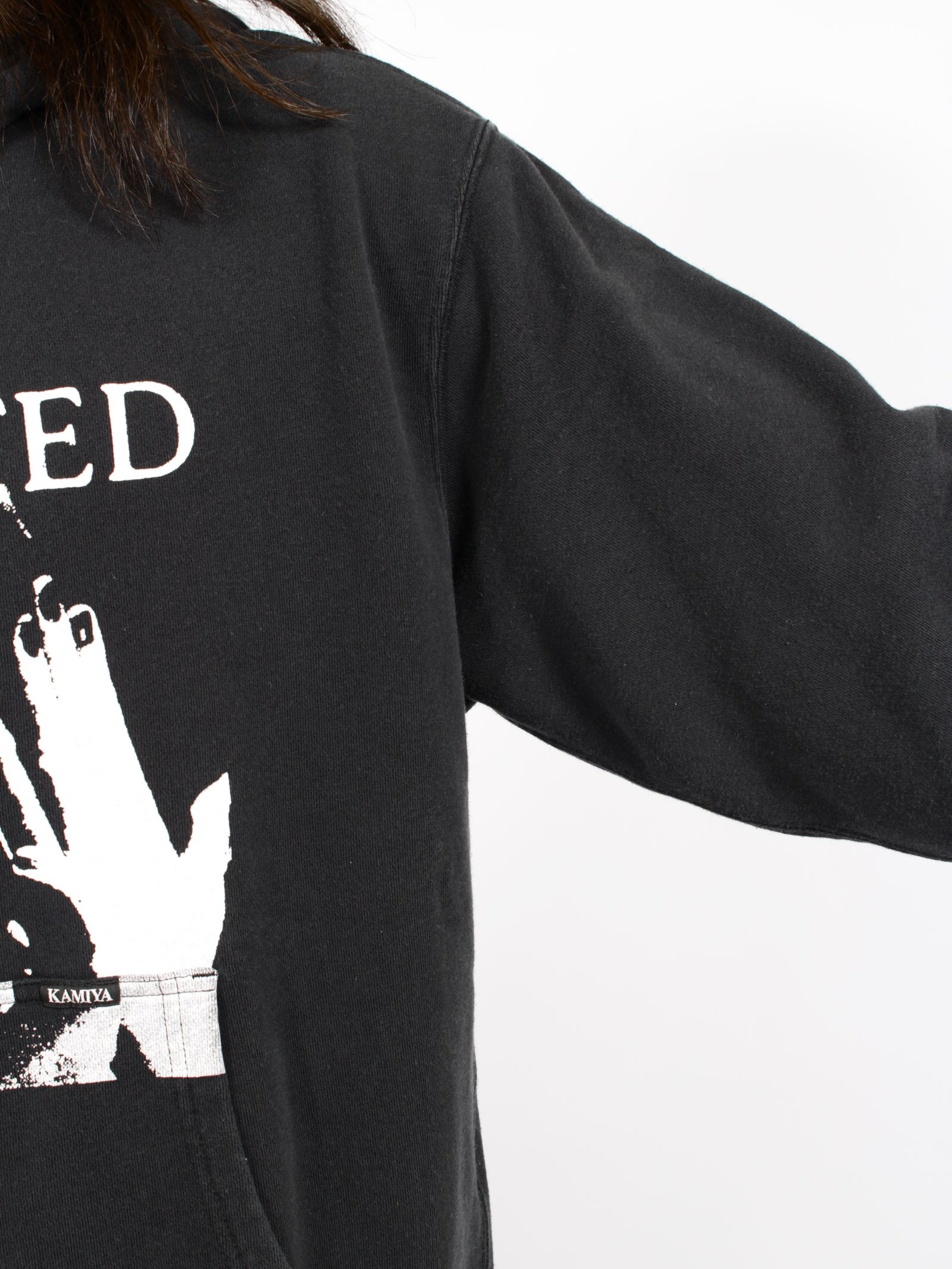 【26AW】ディストーテッド・ガール・ジップアップ・フーディ /"DISTORTED Girl" Zip-up Hoodie /ブラック